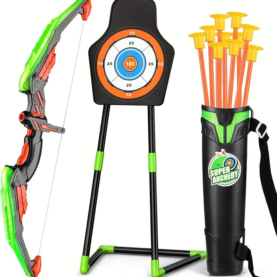 Children'S Bow And Arrow Toy Set - Green - View 1