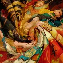 1pc Chinese Style Grain Printing Flannel Blanket, Soft And Comfortable Sofa Cover Suitable For Valentine'S Day, New Year Gift, Daily Use - Multicolor - View 5