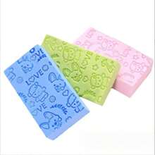 Bath Sponge & Scrubber, Pain-Free Exfoliating Shower Sponge For Women, Strong To Remove Dirt And Dead Skin - Pink - View 4