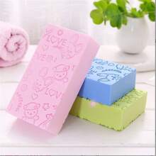 Bath Sponge & Scrubber, Pain-Free Exfoliating Shower Sponge For Women, Strong To Remove Dirt And Dead Skin - Pink - View 3