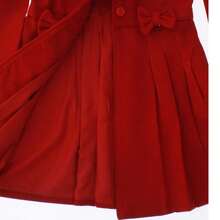 Abrigo para Niña Rojo 3733 Talla 1 a 9 Años - Rojo - Ver 9