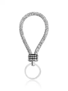 1PC Rhinestone Keychain Sparkles With A Full Rhinestone Lanyard Keychain Wristband Bracelet Keychain Is Light And Bright, And The Keychain Sparkles Firmly, And It Is Portable To Travel Casual - Color - View 15