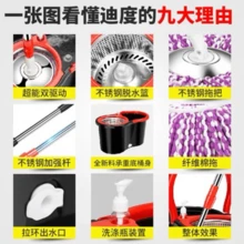 Cubeta y trapeador , trapeador mágico,  carrito de trapeador , mop exprimible , trapeador con exprimidor - Multicolor - Ver 5