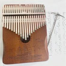 21 Key Kalimba Thumb Piano With Peach Wood Resonating Body, Tuning Hammer, Finger Guards, Gig Bag, Scale Stickers, Cleaning Cloth And User Manual Vintage - Hand Guard Yang Fan Sets Sail - View 5