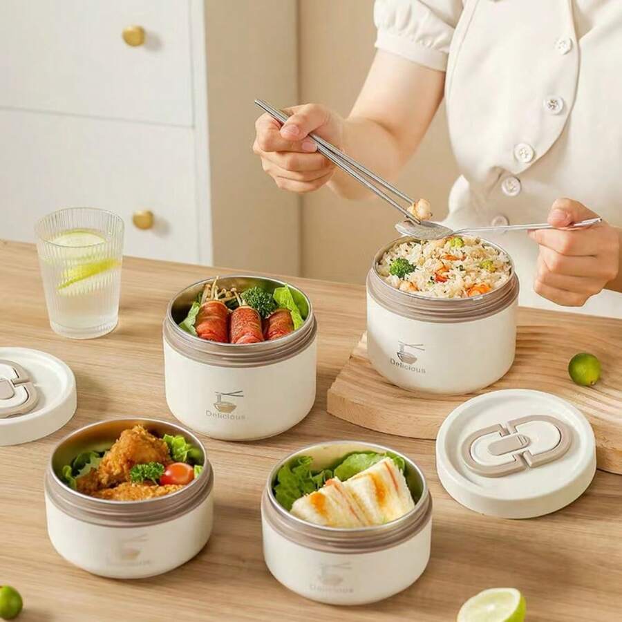 1 Miếng 550ml/750ml Thép không gỉ 304 Chất liệu Cách nhiệt Hộp cơm trưa , Có thể mang đi Hộp đựng cơm , Có thể tháo rời Ngoài trời Dã ngoại Bộ đồ ăn , Học sinh Và Văn phòng Công nhân
工人 Hộp đựng thức ăn Đối với Trường học Và Làm việc Bữa trưa Thời gian