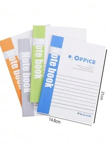 1 Pc Cuaderno Distribuido Al Azar, Simple Cuaderno A5 Para Reuniones De Negocios Y Trabajo - Multicolor - Ver 5