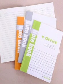 1 Pc Cuaderno Distribuido Al Azar, Simple Cuaderno A5 Para Reuniones De Negocios Y Trabajo - Multicolor - Ver 3