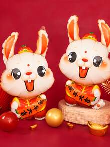 1個新年兔子造型吉祥氣球,農曆新年裝飾 - 兔年大吉氣球 - 查看 1