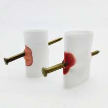 Finger Nail Through Trick Toy Prank Magic Prop - Red and White - View 4