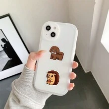 51pcs/Set Cute Cartoon Animal Stickers, Ins Style Waterproof Adhesive Decals For Glass, Cup, Notebook, Phone Case, Luggage, Refrigerator, Computer, Scrapbook, Diy Projects - Multicolor - View 6