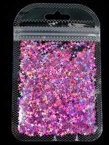12 Packs/1 Set DIY Laser Four-Pointed Star Nail Art Sequins, DIY Jewelry Accessories, Crystal Glue Filled Sequins - Multicolor - View 11