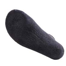 休閒男士襪子排汗氣墊運動中統襪性能運動襪子墊充工作襪子5對裝 - 黑色 - 查看 2