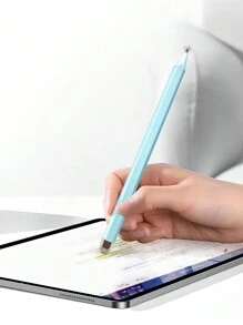 通用觸控屏幕觸控筆,適用於平板電腦和智能手機,兼容平板電腦和筆記本電腦,適用於手寫、繪圖、辦公、編輯和修飾 - 藍色 - 查看 1