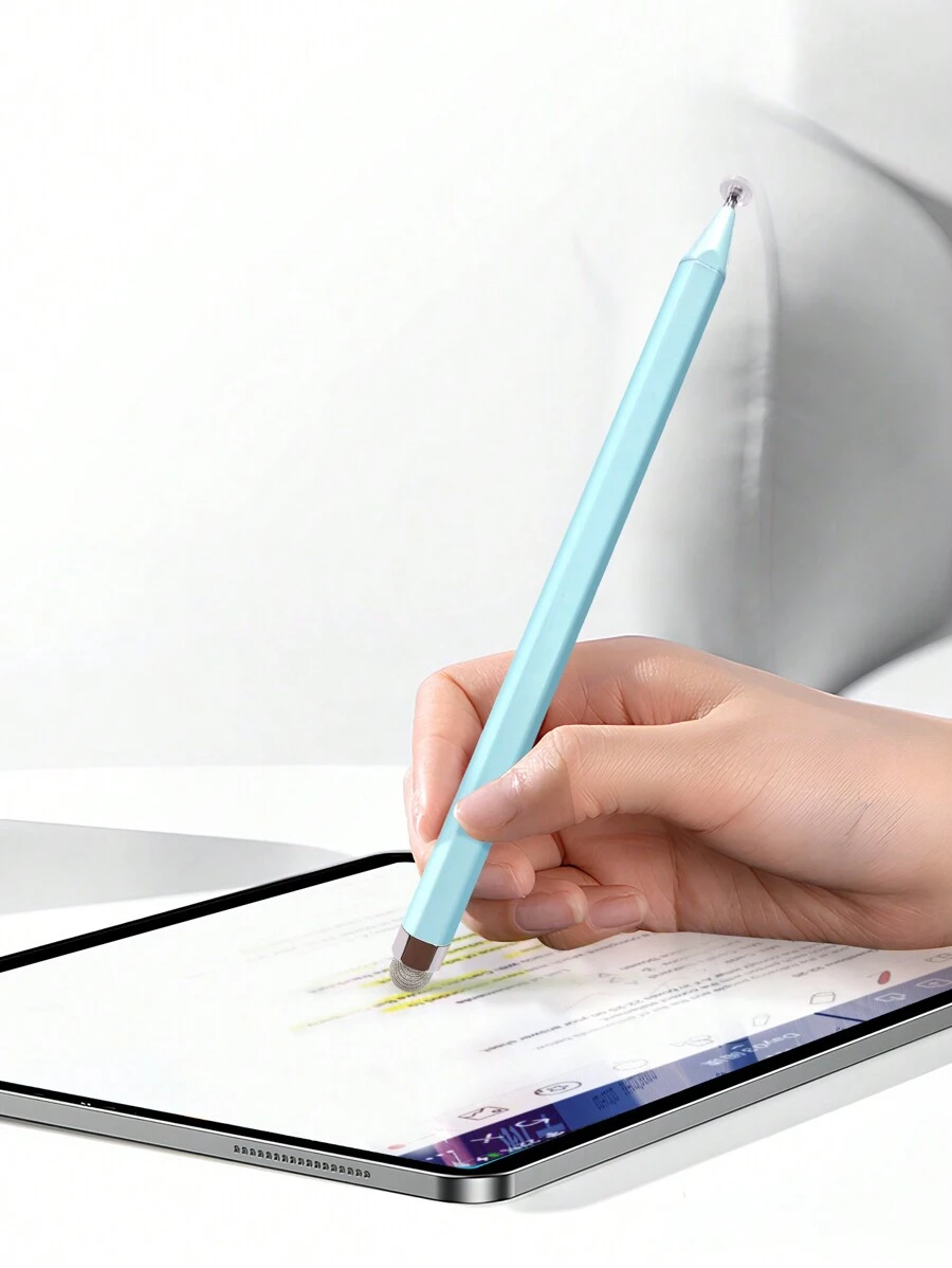 通用觸控屏幕觸控筆,適用於平板電腦和智能手機,兼容平板電腦和筆記本電腦,適用於手寫、繪圖、辦公、編輯和修飾 - 藍色 - 查看 1