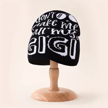 1頂y2k風格哥德風gigi提花針織帽-溫暖時尚的針織帽,適用於戶外活動、騎車、旅行和滑雪 - 多色 - 查看 11