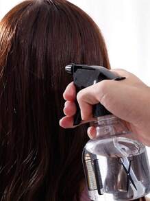 Hairdressing Water Spray Bottle, Transparent Scissor Shaped Press Type Mist Sprayer - Black - View 4