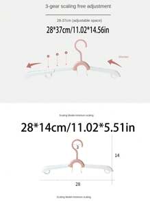 5pcs Multifunctional Foldable Clothes Hanger, Portable Travel/ Business/ Home Clothes Drying Rack - Gray - View 7