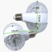 Foco Fiesta Led Giratorio Doble Luz Colores Rgb - Blanco - Ver 2