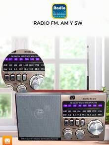 FM/AM RADIO HORN - Red - View 2