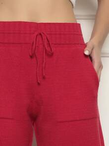 Women Shorts - 玫紅色 - 查看 3