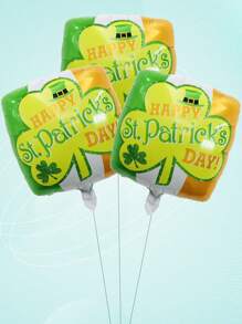 3pcs  18inch Square Happy St. Patrick's Day Balloons St. Patrick's Day  Party Decorations Balloon - Multicolor - View 1