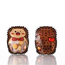 10pcs Cartoon Animal Patterned Self-Sealing Bag Astronaut Design Sealable Bag Rabbit Snack Bag Cat Themed Packaging Bag Candy & Jewelry Separation Pouch - 10 Hedgehogs - View 5