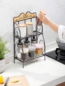 多層打造的室內/戶外節省空間盆栽架,可種植多肉、草本植物和花卉 - 黑色 - 查看 2