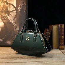 TÚI XÁCH LUCY S Món quà đặc biệt dành cho mẹ trong ngày của mẹ, Túi xách hình đám mây thanh lịch dành cho phụ nữ với trang trí bằng kim cương giả lấp lánh, hoàn hảo cho các bữa tiệc và tiệc chiêu đãi - Màu xanh lá cây đậm - Xem 2