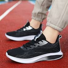 New Arrival Stylish Unisex Casual Sports Shoes For Couples, Running Shoes - Black - View 1