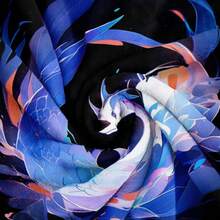 1pc Chinese Style Lucky Koi Fish Printed Flannel Rectangular Sofa Cover Blanket, Soft And Comfortable, Suitable As New Year's Gift Or Daily Use At Home - Multicolor - View 5