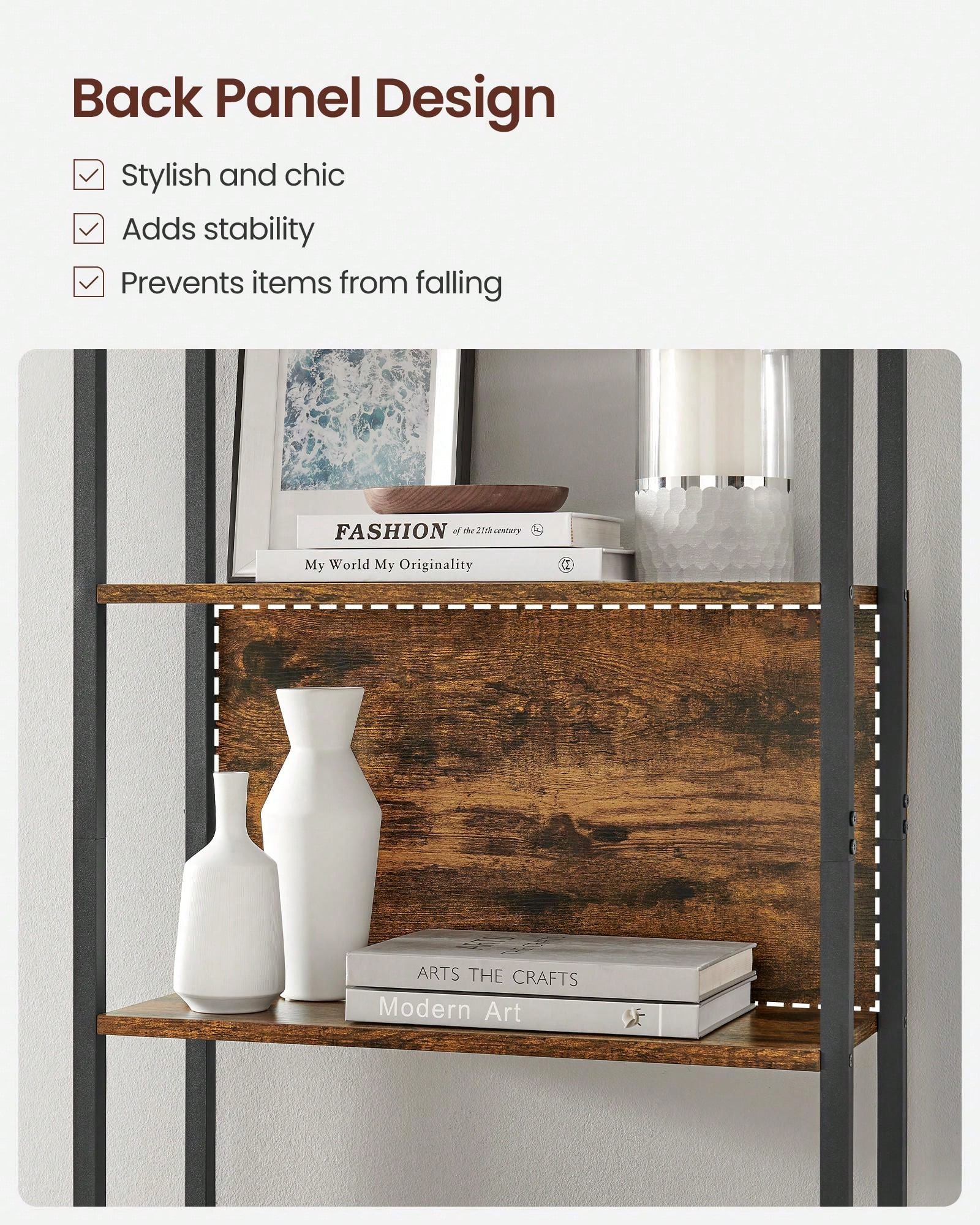 VASAGLE 5Tier Bookshelf, Storage Rack Shelf SHEIN USA