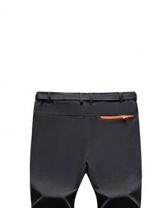 1件防風防水保暖登山褲,適用於戶外活動 - 黑色 - 查看 5