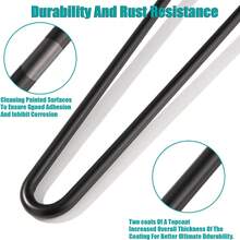 4PCS Premium Hair Clip Table Leg Desk Bench Free Screws And Protective Foot Steel-100mm / 4 " - Black - View 5