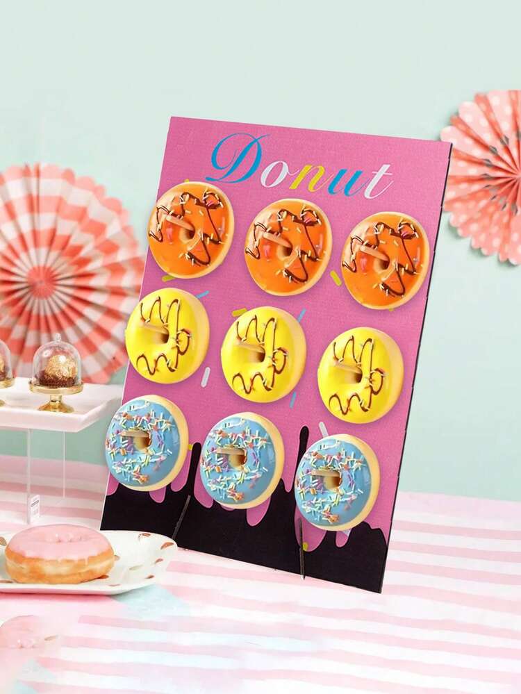 Produktbild von POHOVE Donut Ständer Aus Acryl – Klar, Rechteckig, Extra Dick, Wiederverwendbar, Für Kuchen, Donuts & Gebäck, Ideal Für Partys & Hochzeiten