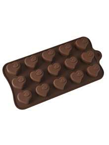 1入組矽膠翻糖模具,各種形狀巧克力模具,矽膠食品模具,耐高溫,適用於製作各種糖果 - 愛心款 - 查看 4