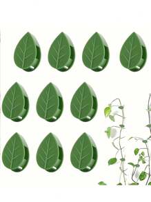 10 piezas, 30 piezas Clips de fijación de pared de trepa de plantas, ganchos de fijación de plantas autoadhesivos, clip de fijación de plantas pegajoso para decoración de plantas de jardín, vid de pothos