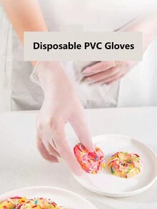 30pcs Disposable Household Glove,Rubber Impregnated Material - Purple - View 1