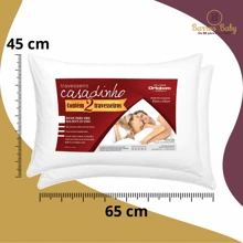 Casadinho Ortobom Anti-Allergic Pillow - Kit 2 Units - 白色 - 查看 5