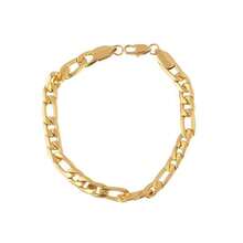 歐美風格豪華黃金5mm Nk鍊鏈手鏈,適合男士商務和日常佩戴 - 金色 - 查看 3