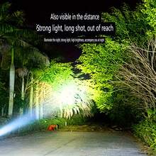 1pc Super Bright LED Telescopic Flashlight - Long Range & Rechargeable - Perfect For Outdoor Adventures! - White - View 8