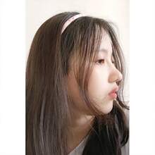 1pcs兒童可愛方格髮夾,夏季粉色花朵布質頭帶適用於女孩 - 彩色 - 查看 3