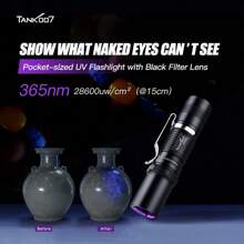 UV Đèn tia chớp 365nm UV Ánh sáng Đèn tia chớp Đối với Tảng đá Và Mẫu vật liệu sản xuất Phát sáng UV Keo dính Thú cưng Sa tanh Phát hiện Khách sạn Nhà Làm sạch - màu đen - Xem 2