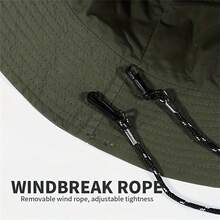 2024年男士摺疊帽和背包扣,戶外便攜式防水防曬速幹漁夫帽,是禮物的理想選擇,適合新年禮物,情人節禮物,隨機顏色1入組 - 彩色 - 查看 5