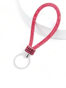 1PC Rhinestone Keychain Sparkles With A Full Rhinestone Lanyard Keychain Wristband Bracelet Keychain Is Light And Bright, And The Keychain Sparkles Firmly, And It Is Portable To Travel Casual - Color - View 8