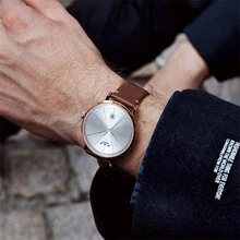 M.B.K 原創時尚簡約男士機械手錶 - 金色 - 查看 9