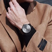 M.B.K 原創時尚簡約男士機械手錶 - 金色 - 查看 4