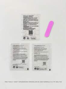 24入組光澤法式尖壓指甲棺材藍色大理石假指甲全覆蓋指甲膠適合女式女孩指甲裝飾 - 藍色 - 查看 4