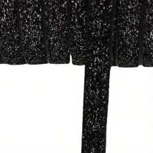 1cm寬,5m長金色洋蔥緞帶,適用於頭飾,蝴蝶結(適用於服裝、鞋子、帽子、聖誕裝飾、禮品盒、包裝、服裝、diy手工藝) - 黑色 - 查看 1