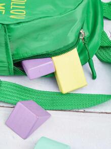 Children's Backpack Anti-Lost Cute Dinosaur Backpack For Travel, School, Outdoor Activities - Green - View 5