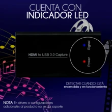 Capturadora de Video y Audio Full HD 1080p  a USB 3.0 para PC Laptop Consola de Videojuegos - Negro - Ver 8